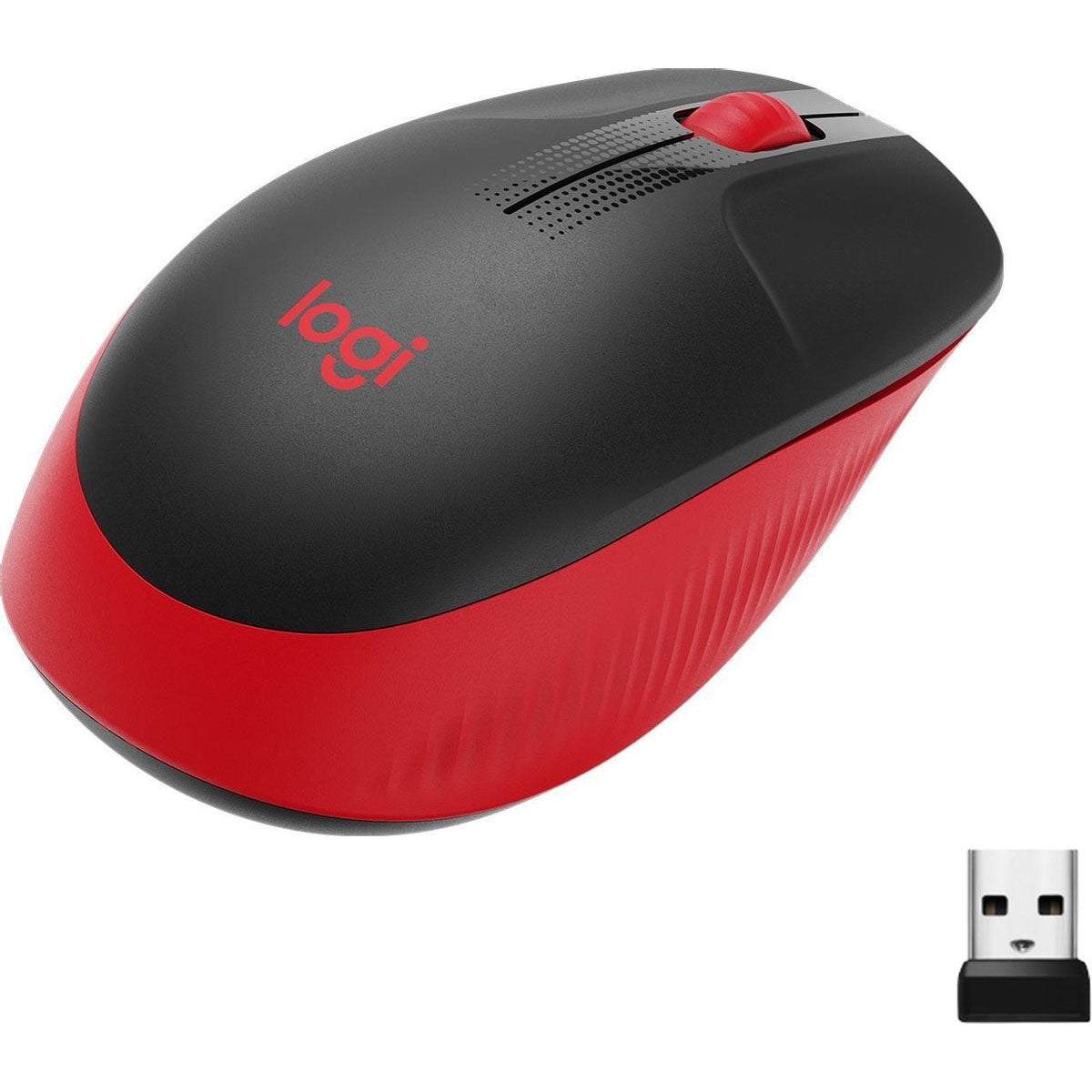 Logitech M190 - Draadloze muis - Rood Logitech M190 - Draadloze muis - Rood